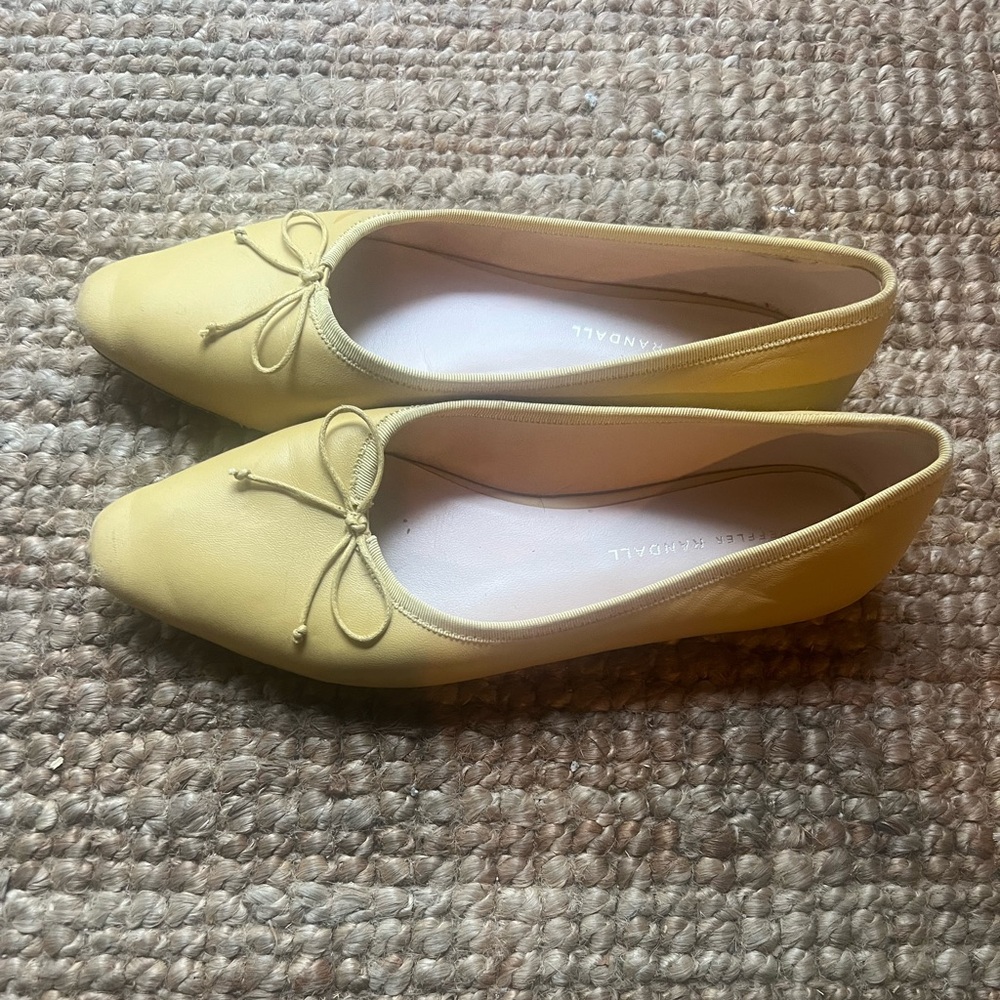 Loeffler Randall leather Yellow Women's Flats